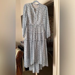 S Floral Dress in Blue